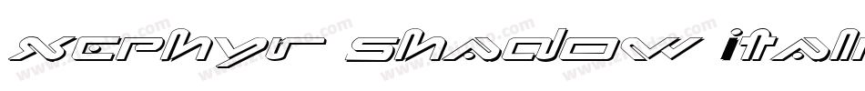 Xephyr Shadow Italic字体转换